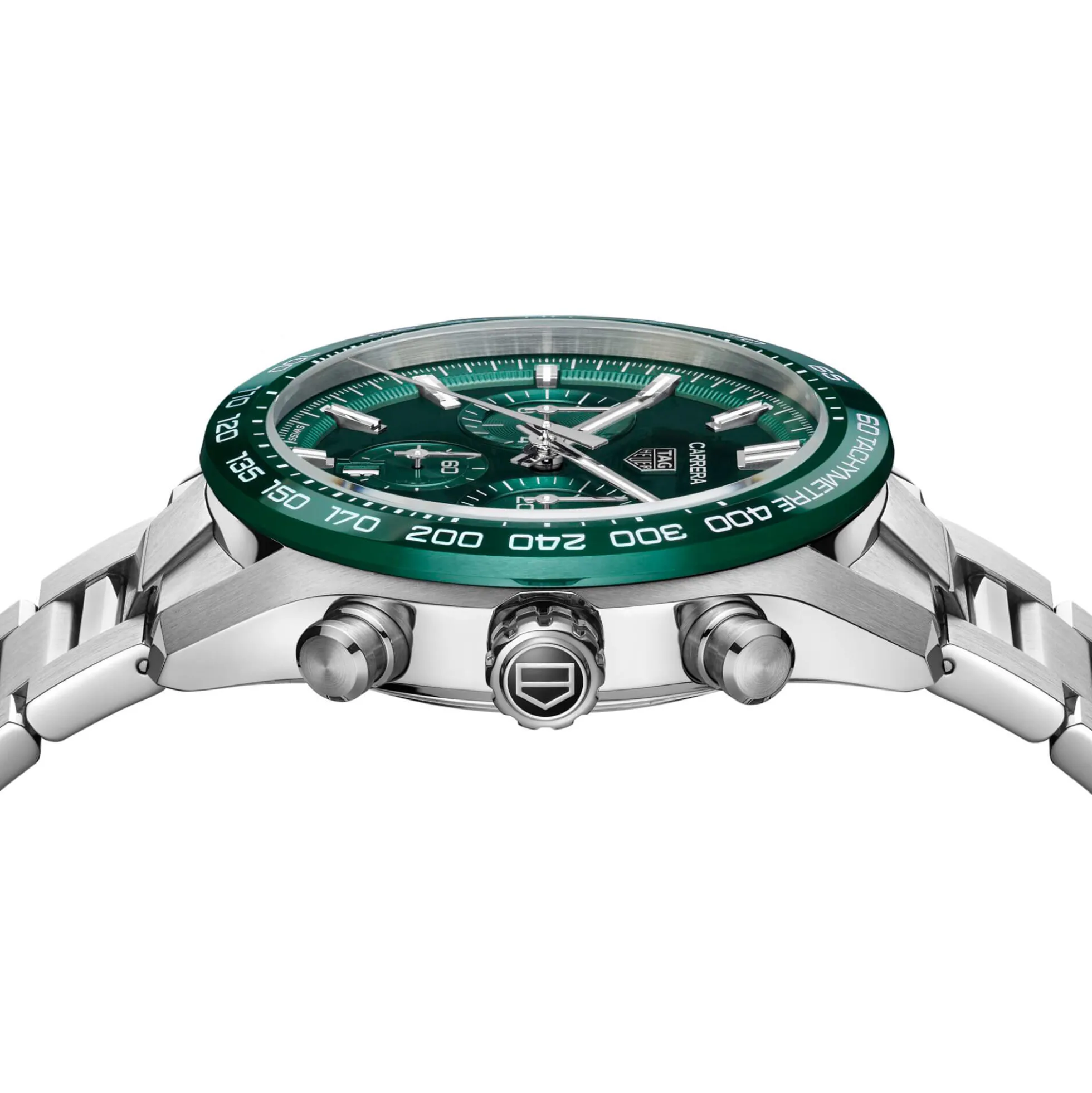 TAG Heuer Carrera Chronograph Green Dial Watch, 44mm