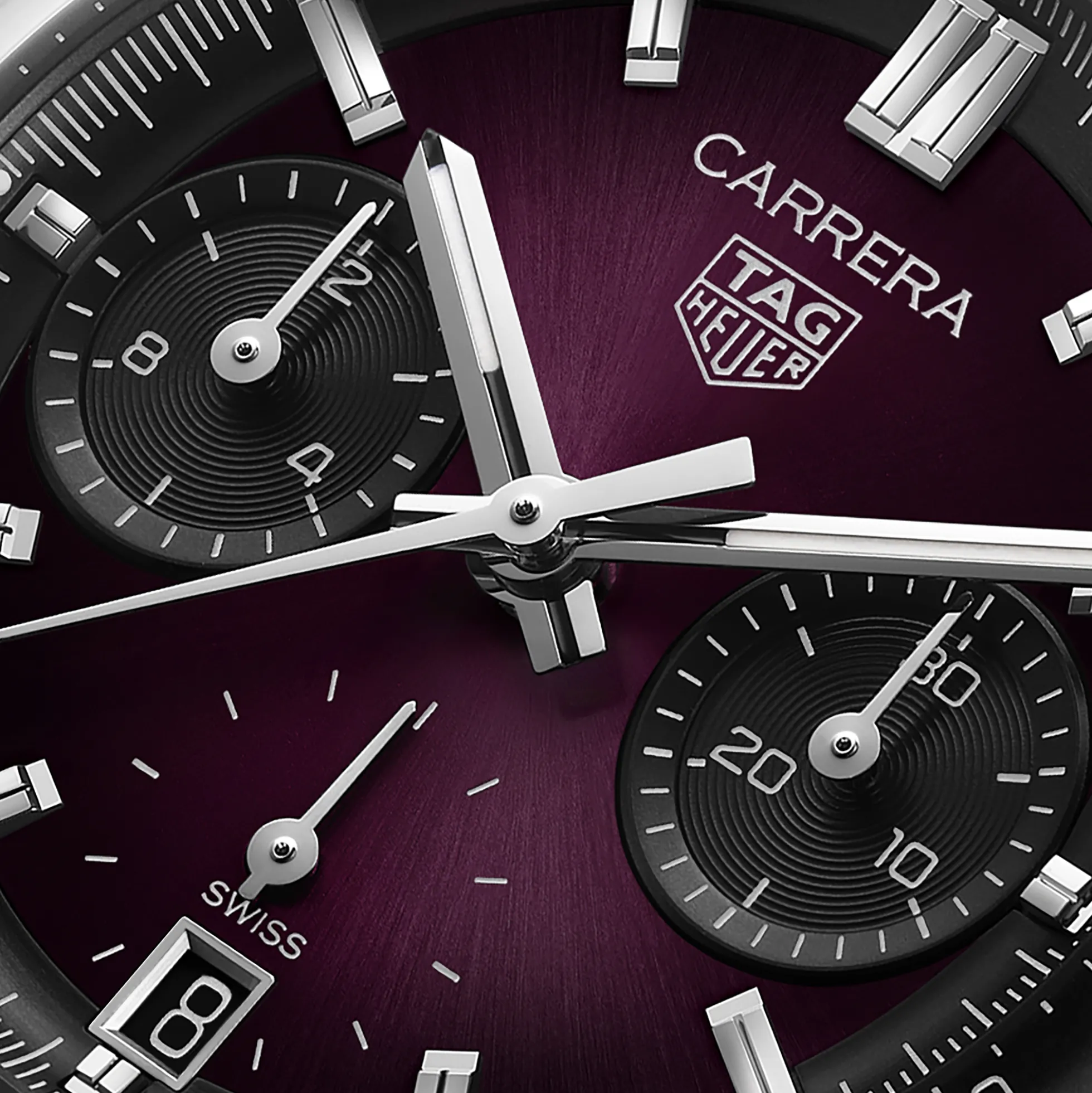TAG Heuer Carrera Chronograph Purple Dial Watch, 39mm