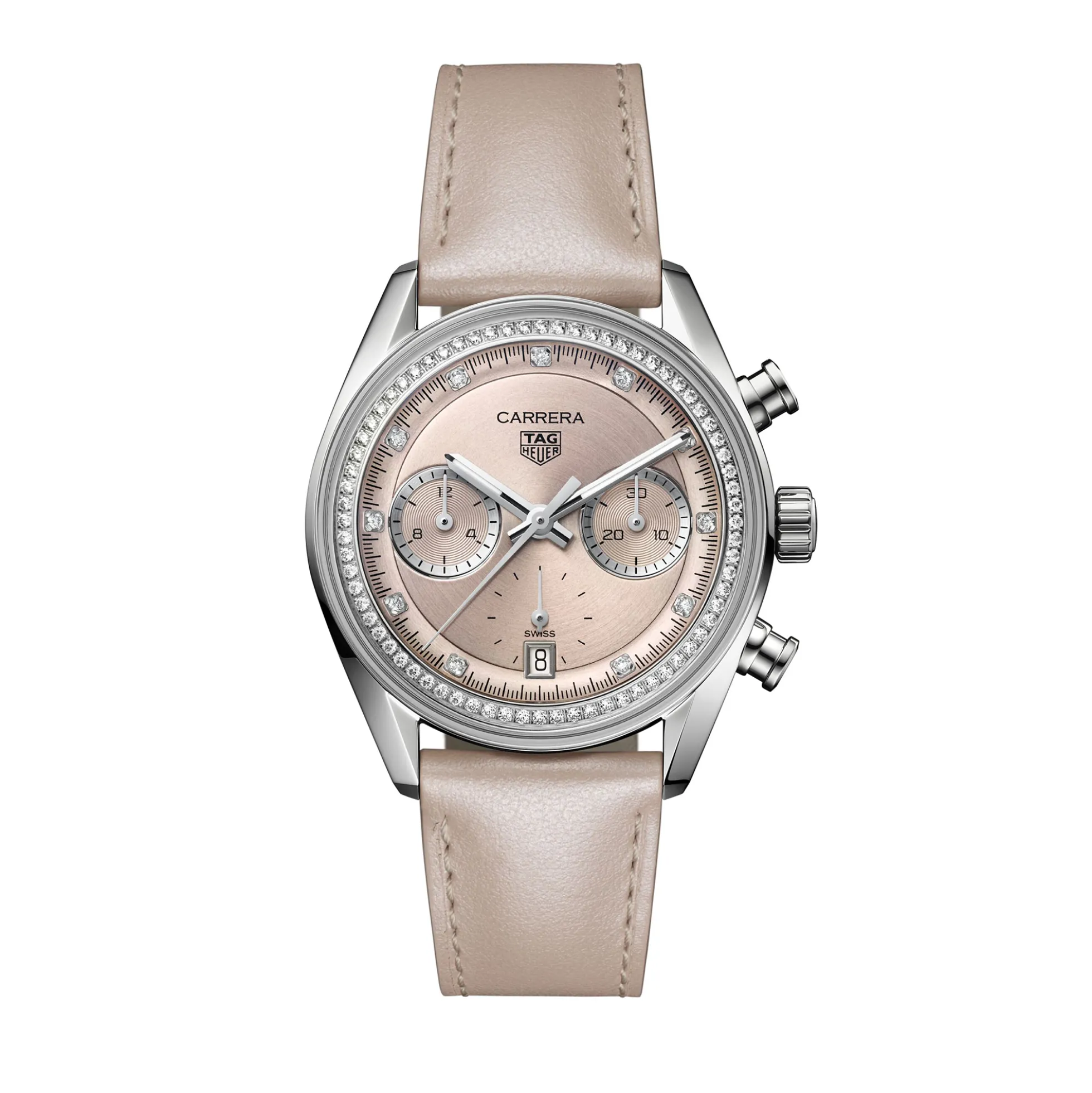 TAG Heuer Carrera Chronograph Pink Dial Watch, 39mm