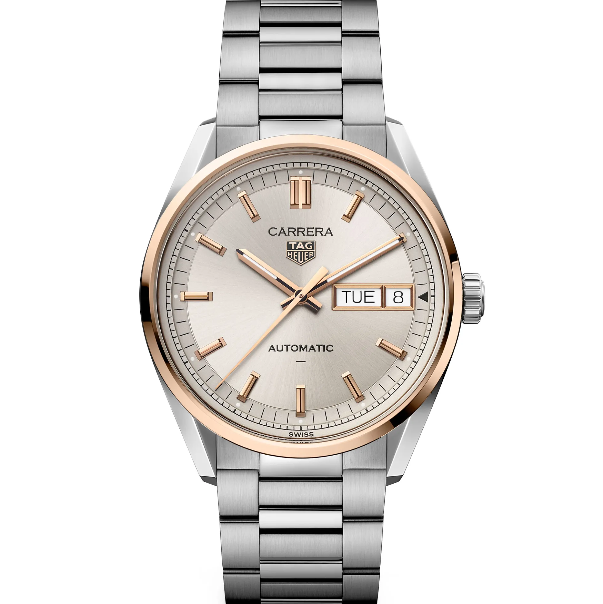 TAG Heuer Carrera Day-Date Beige Dial Watch, 41mm