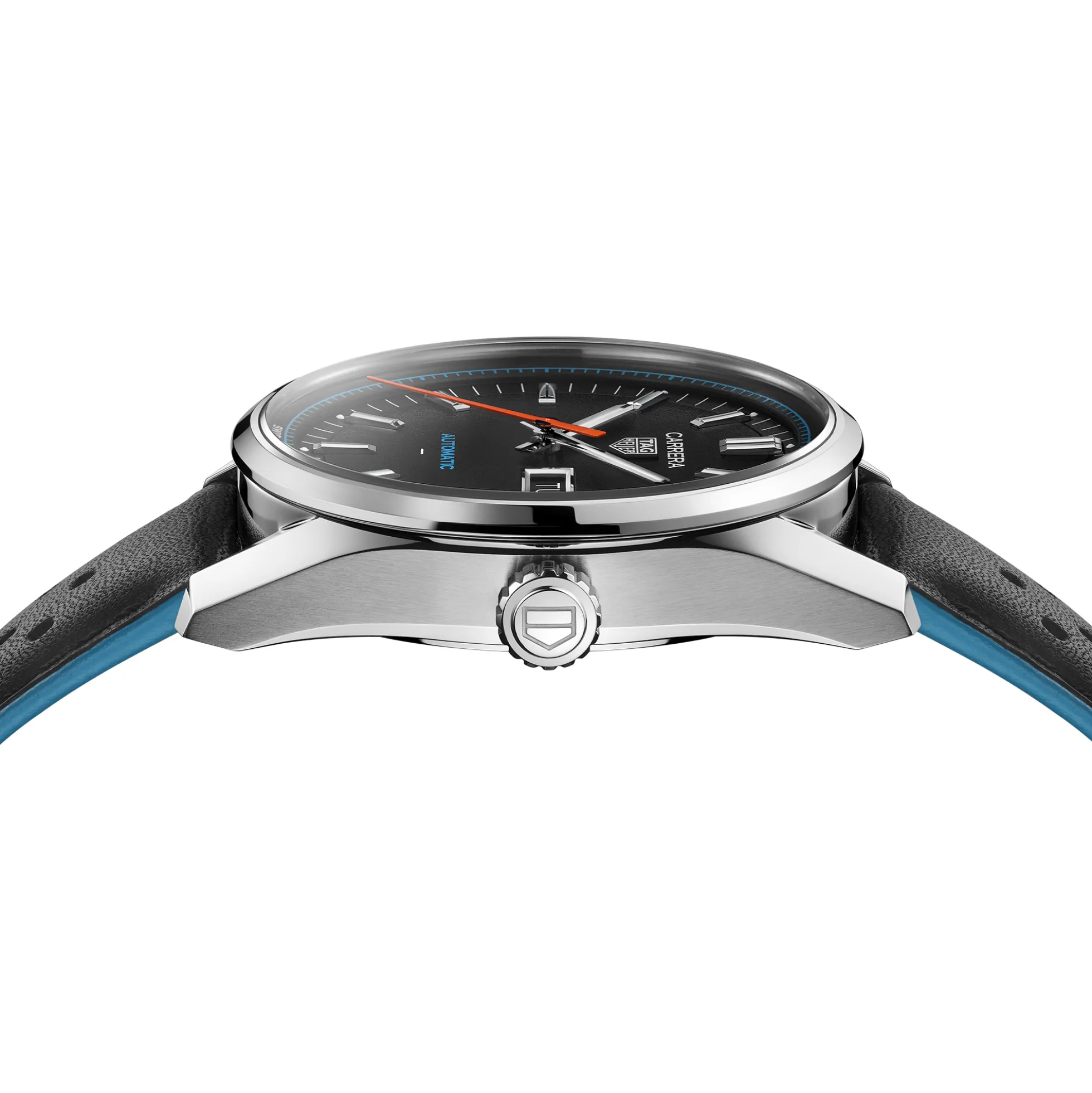 TAG Heuer Carrera Day-Date Black Dial Watch, 41mm