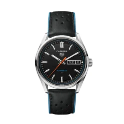 TAG Heuer Carrera Day-Date Black Dial Watch, 41mm