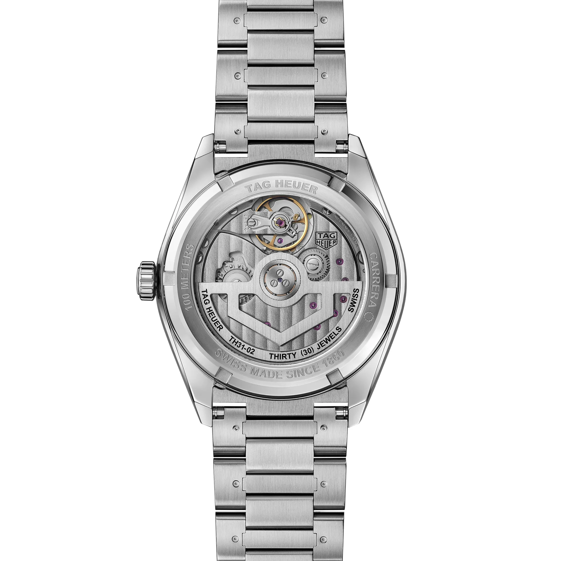 TAG Heuer Carrera Day-Date Red Dial Watch, 41mm