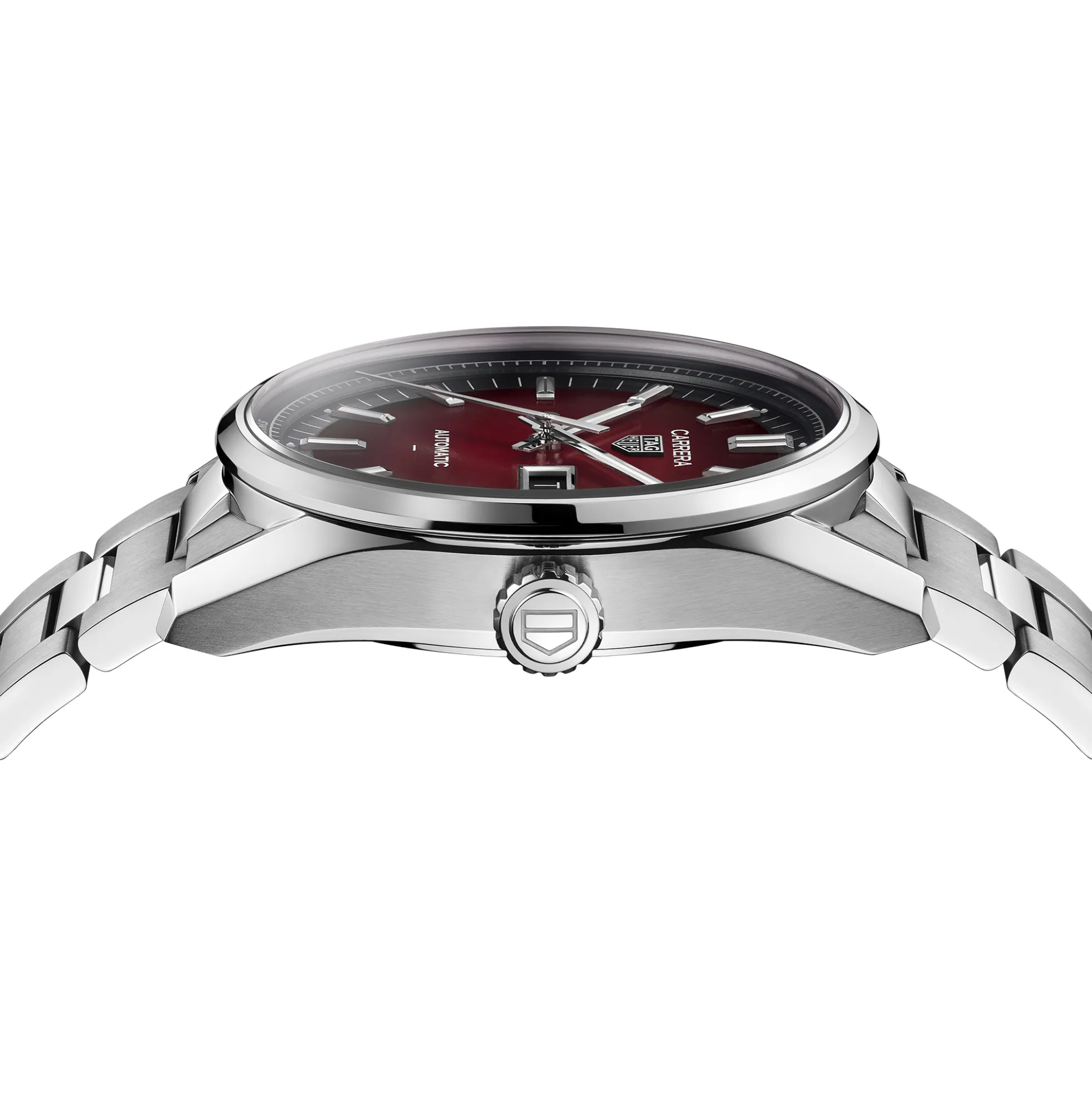TAG Heuer Carrera Day-Date Red Dial Watch, 41mm