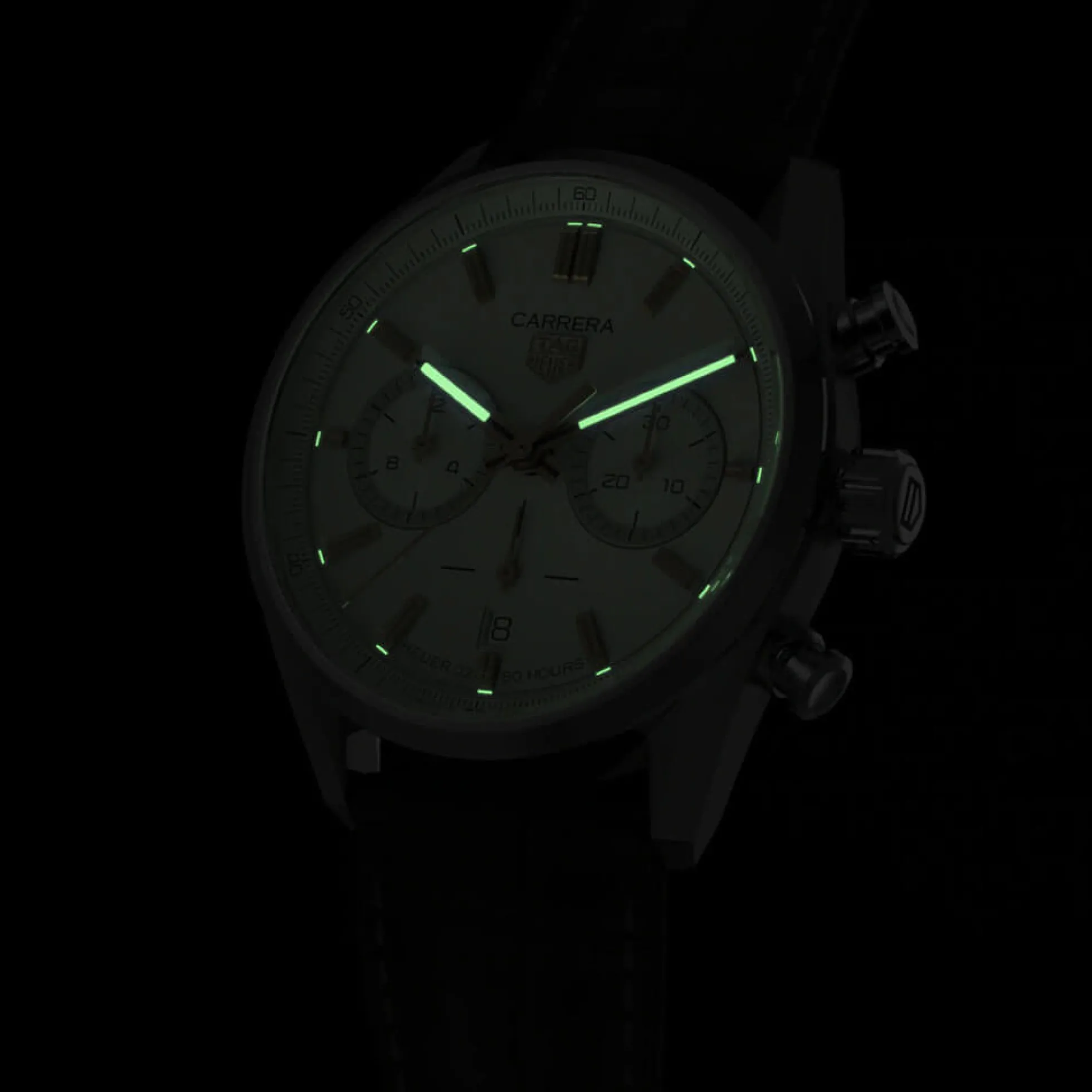 TAG Heuer Carrera Heuer 02 Automatic Mens Grey Leather Chronograph Watch