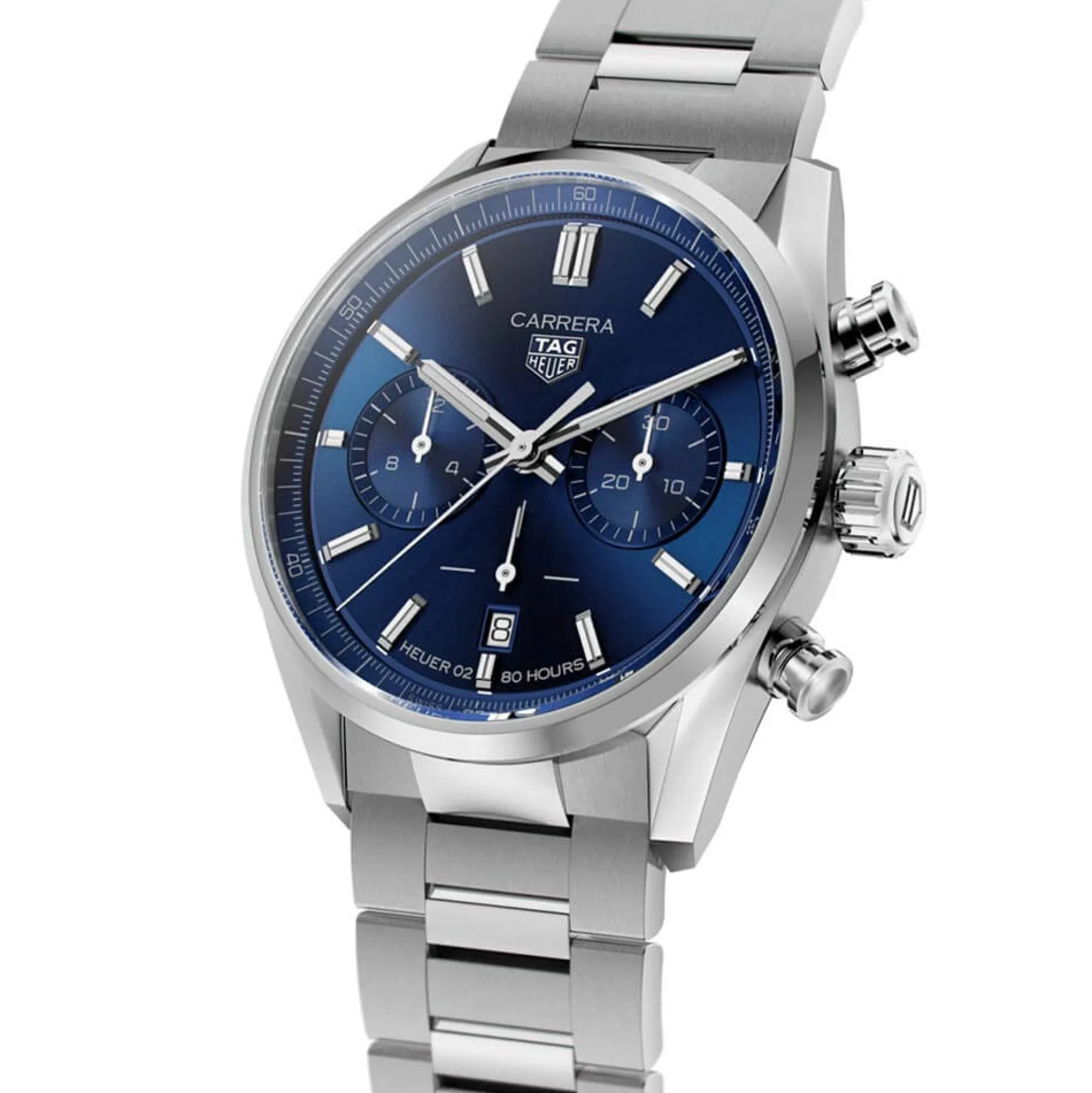TAG Heuer Carrera Heuer 02 Automatic Mens Blue Steel Chronograph Watch