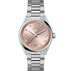 TAG Heuer Carrera Pink Dial Watch, 36mm