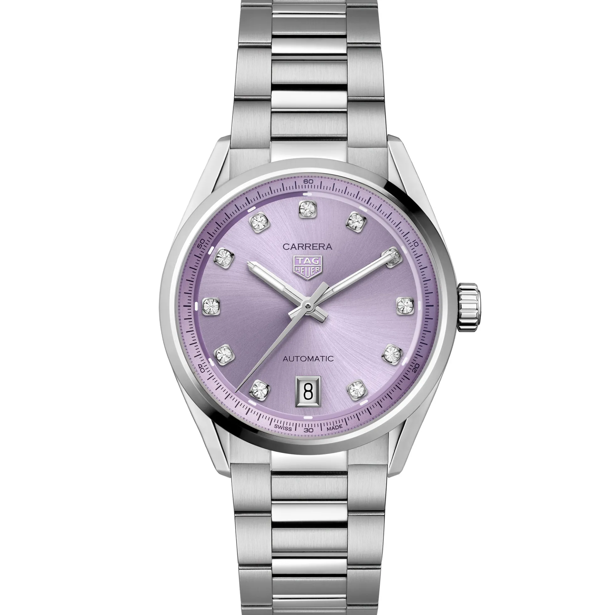 TAG Heuer Carrera Purple Dial Watch, 36mm