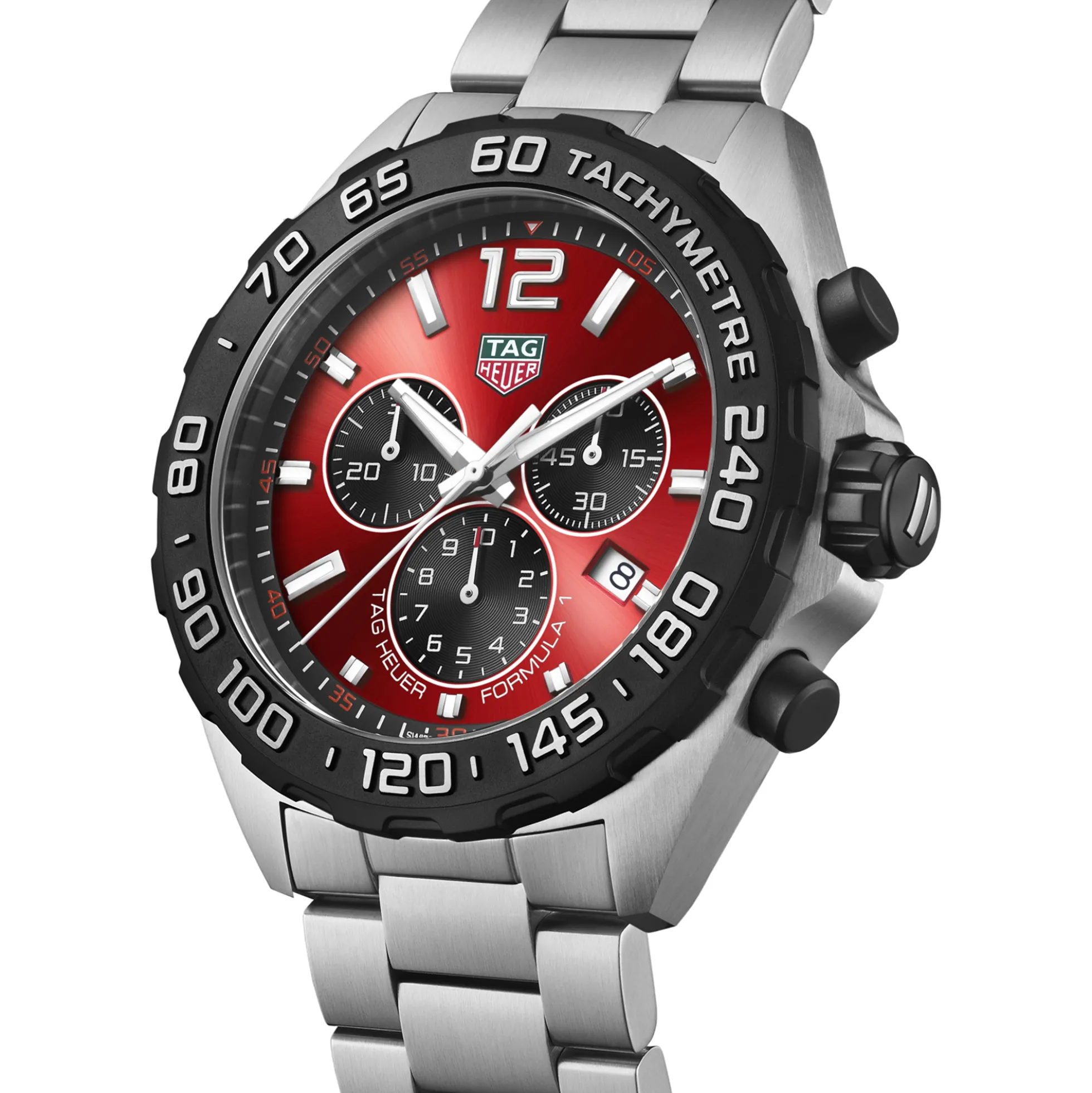 TAG Heuer Formula 1 Chronograph Red Dial Watch, 43mm