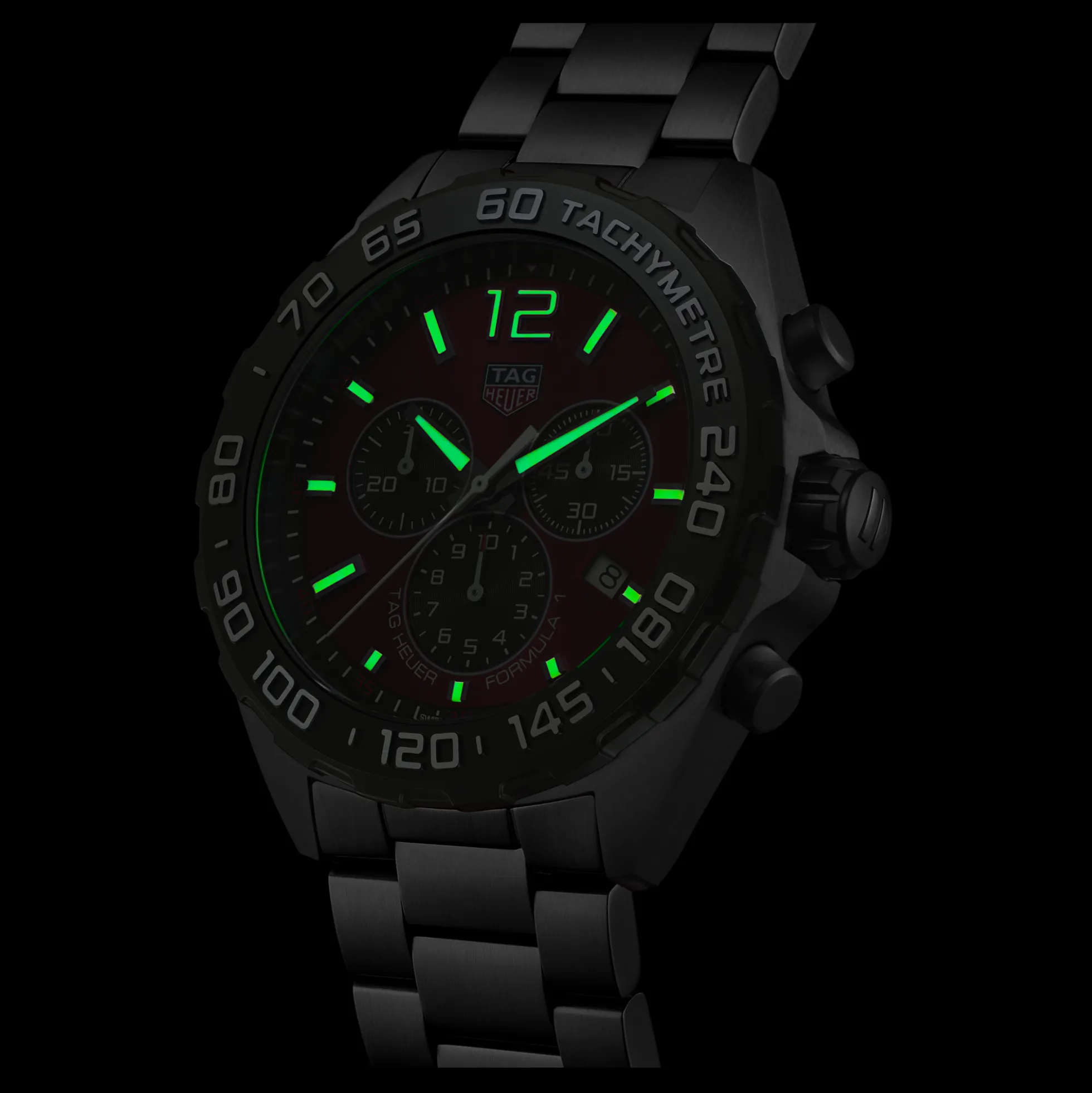 TAG Heuer Formula 1 Chronograph Red Dial Watch, 43mm