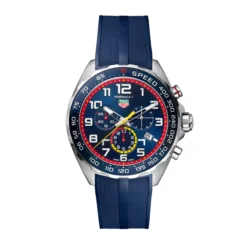TAG Heuer Formula 1 Red Bull Racing Watch Blue Dial Blue Rubber Strap, 43mm