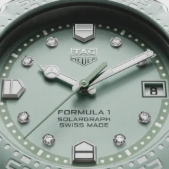 TAG Heuer Formula 1 Solargraph Green Dial Watch, 38mm