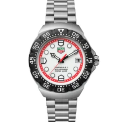 TAG Heuer Formula 1 Solargraph White Dial Watch, 38mm
