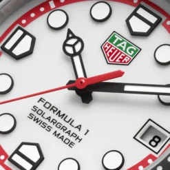 TAG Heuer Formula 1 Solargraph White Dial Watch, 38mm
