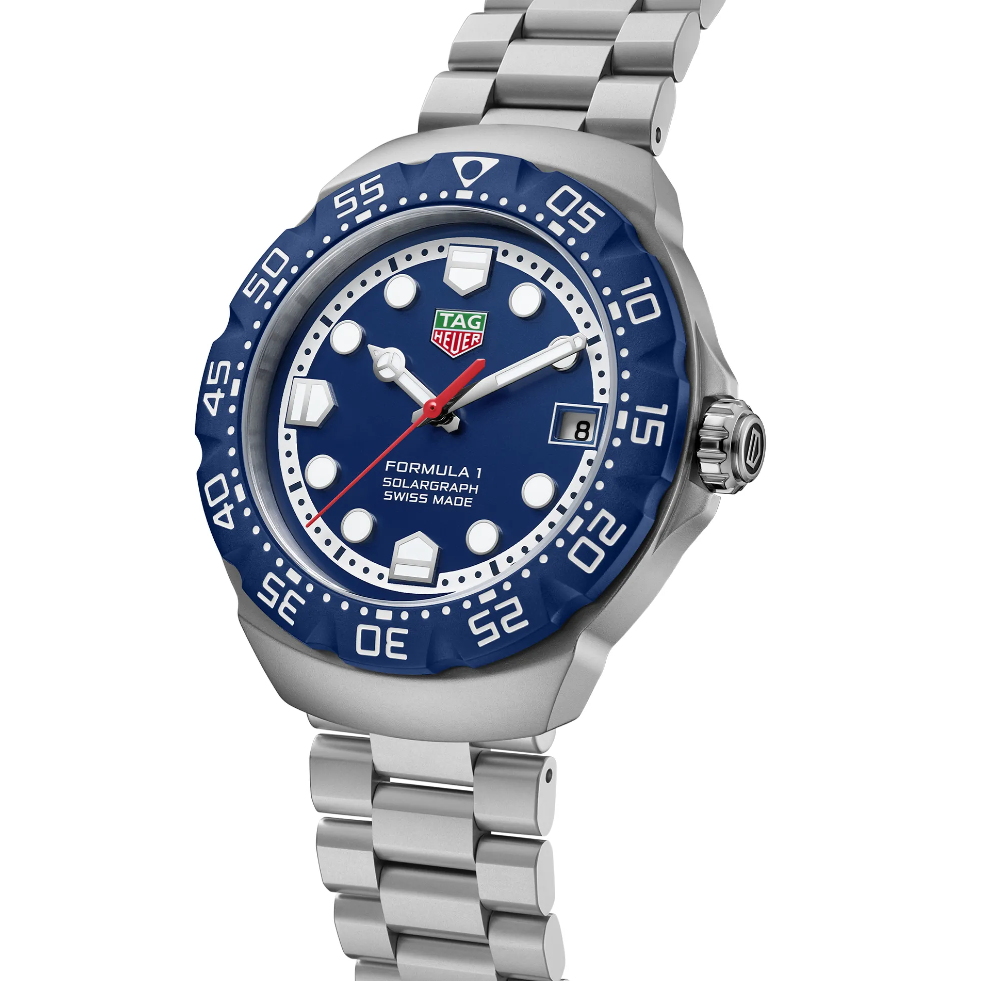 TAG Heuer Formula 1 Solargraph Blue Dial Watch, 38mm