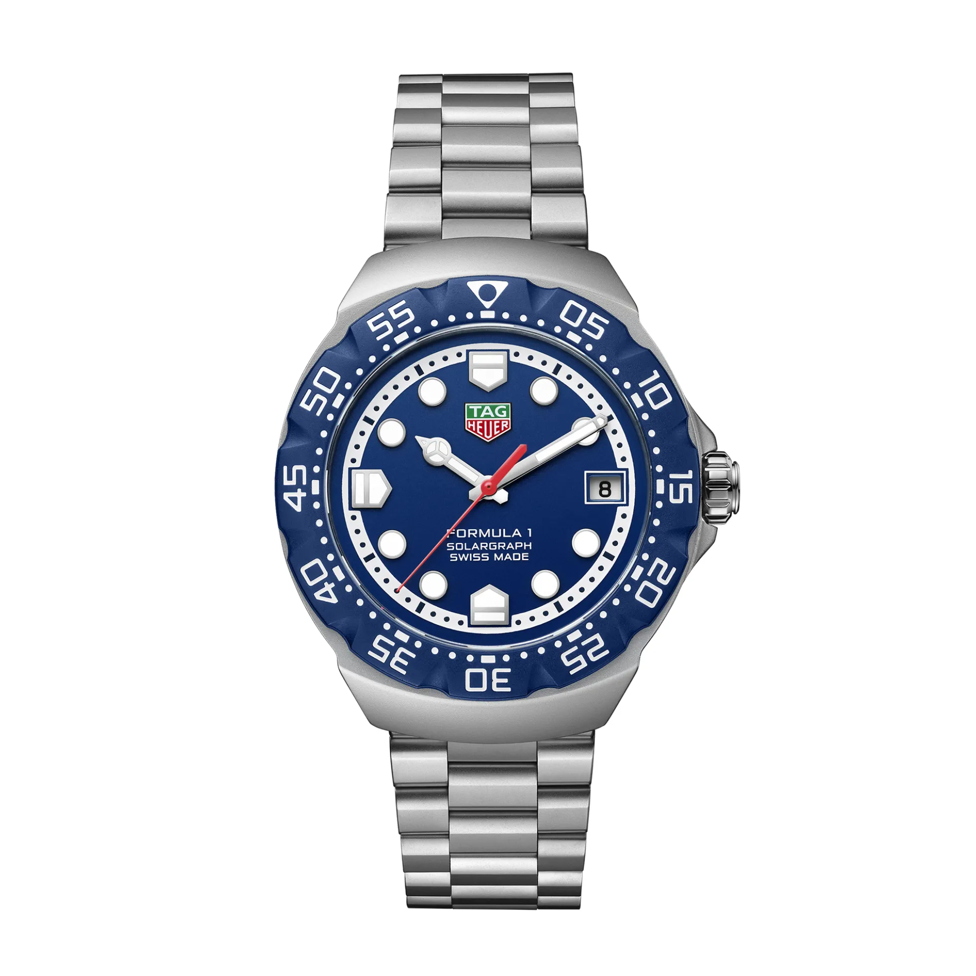 TAG Heuer Formula 1 Solargraph Blue Dial Watch, 38mm