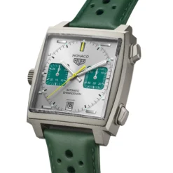 TAG Heuer Monaco Chronograph Racing Silver Dial Watch, 39mm