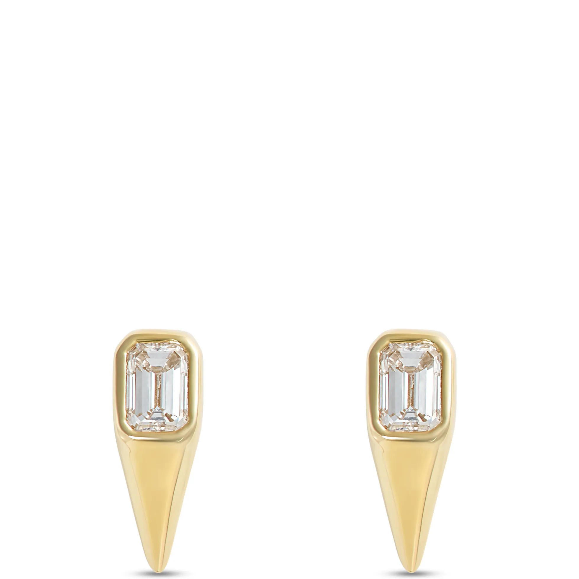 Teardrop Diamond Studs, ⅓ Total Carat Weight, 14K Yellow Gold