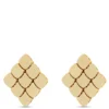 Toscano Checkerboard Post Earrings, 14K Yellow Gold