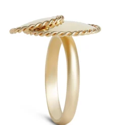 Toscano Circle On Circle Ring, 14K Yellow Gold