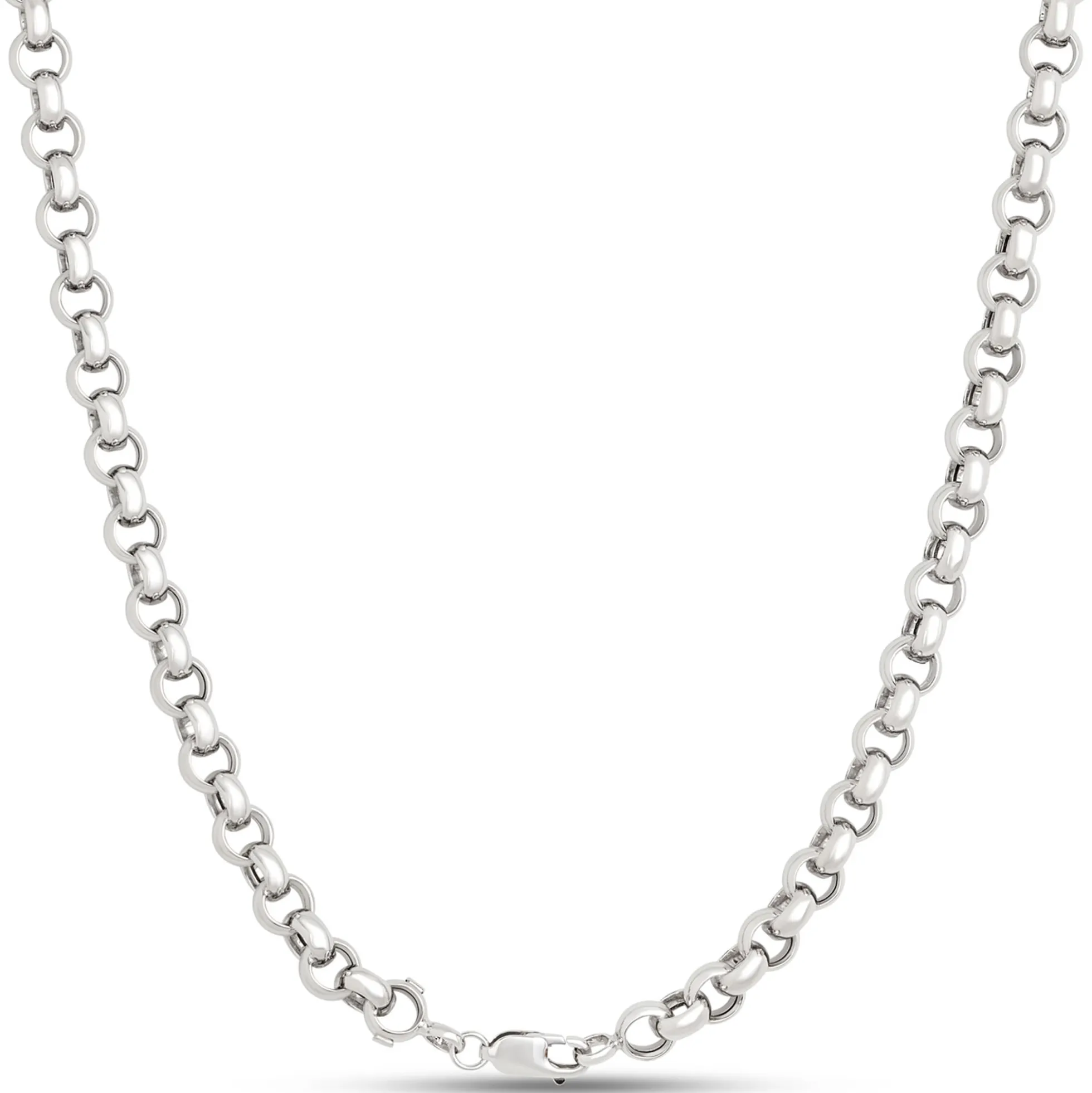 Toscano Classic Rolo Link Necklace, Sterling Silver