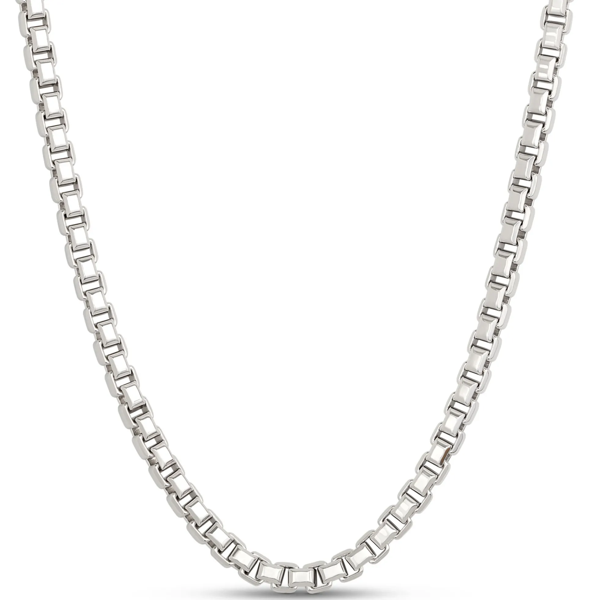 Toscano Classic Veneziana Link Necklace, Sterling Silver