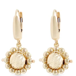 Toscano Cluster Bead Drop Earrings, 14K Yellow Gold