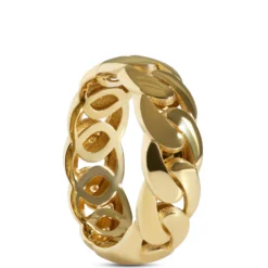 Toscano Cuban Link Ring, 14K Yellow Gold