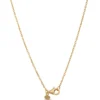 Toscano Cubic Linear Drop Necklace 14K Yellow Gold