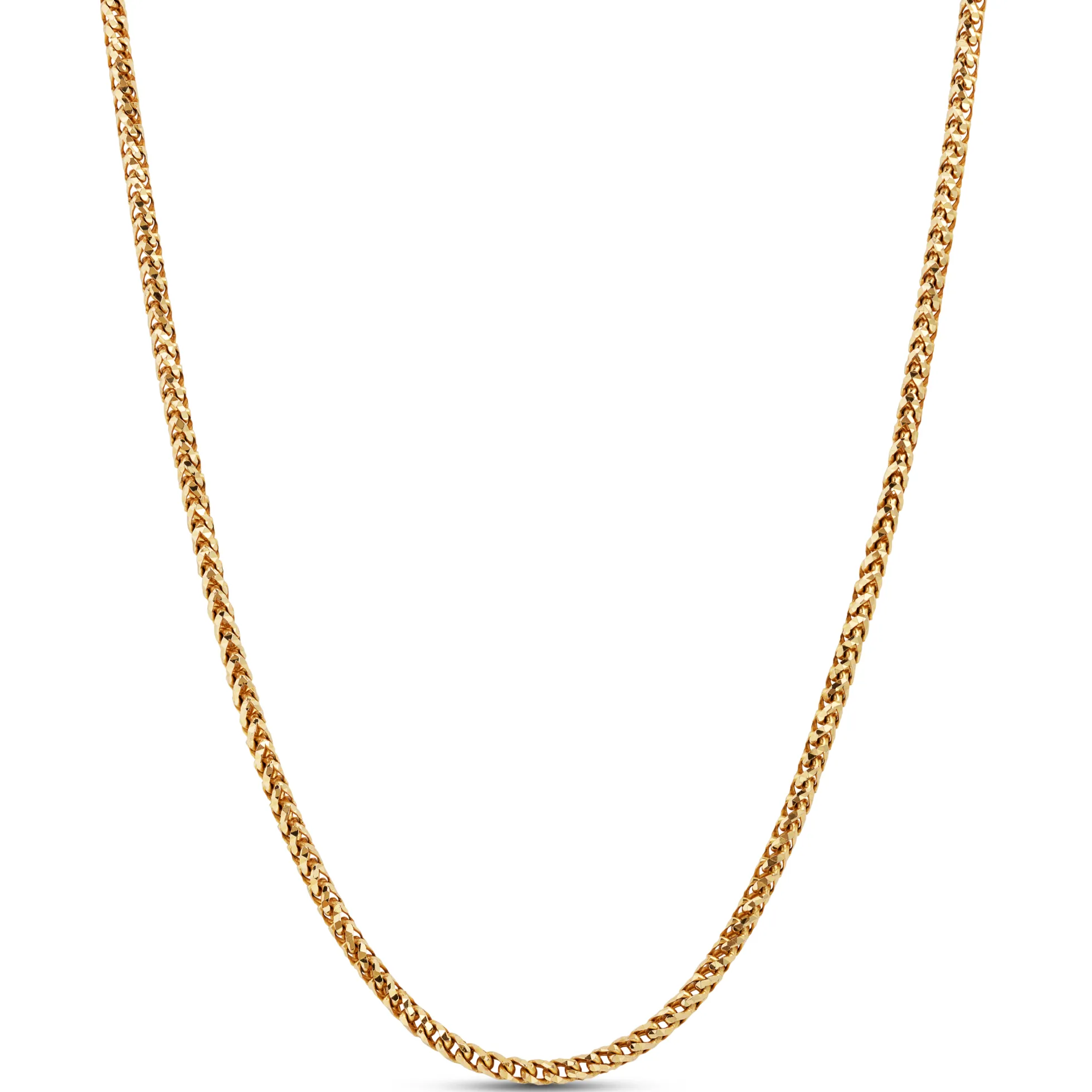 Toscano Diamond Cut Round Franco Chain 14K, 24"