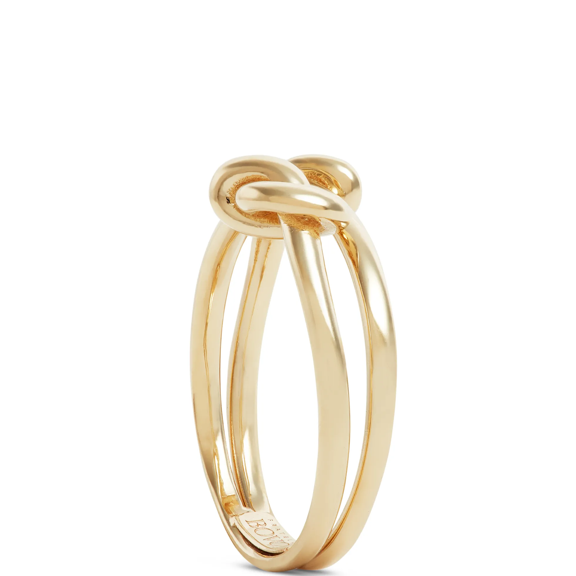Toscano Double Love Knot Ring, 14K Yellow Gold