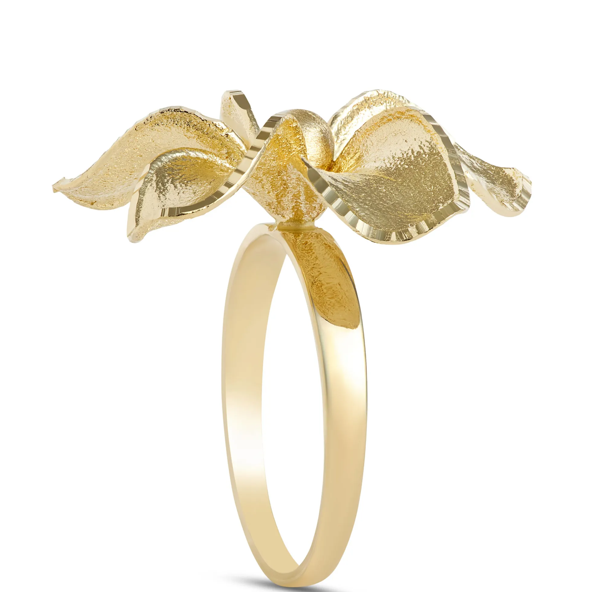 Toscano Flower Ring, 14K Yellow Gold