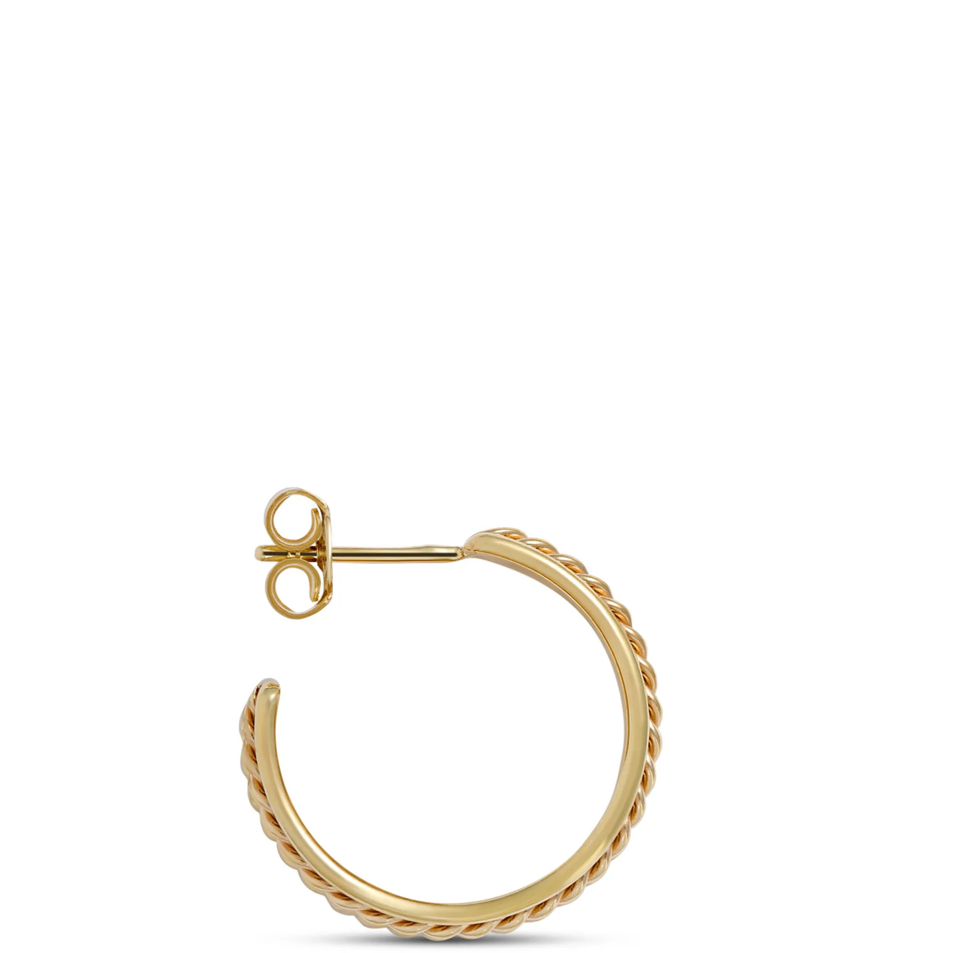 Toscano Hoop Earrings, 14K Yellow Gold