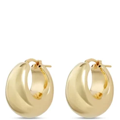 Toscano Hoop Earrings, 14K Yellow Gold