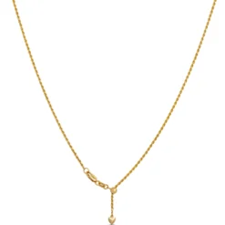 Toscano 22-Inch Adjustable Necklace, 14K Yellow Gold