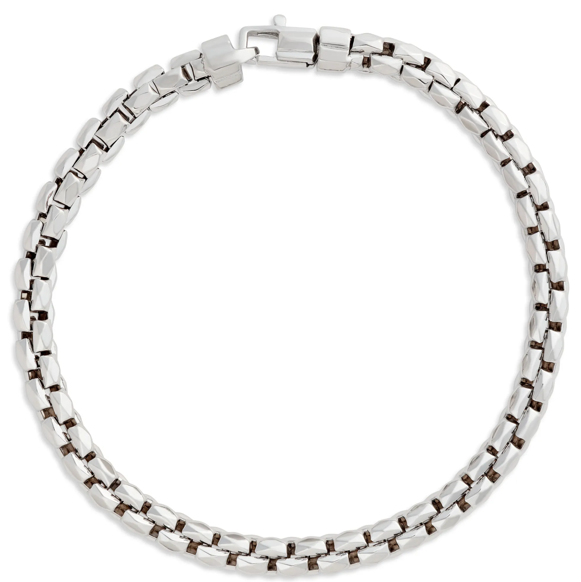 Toscano 8.5-Inch Diamante Link Bracelet, 14K White Gold