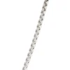 Toscano 18-Inch Diamond Cut Box Link Necklace, 14K White Gold