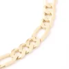 Toscano 8.5-Inch Figaro Chain bracelet, 14K Yellow Gold