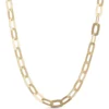 Toscano 18-Inch Flat Link Necklace, 14K Yellow Gold