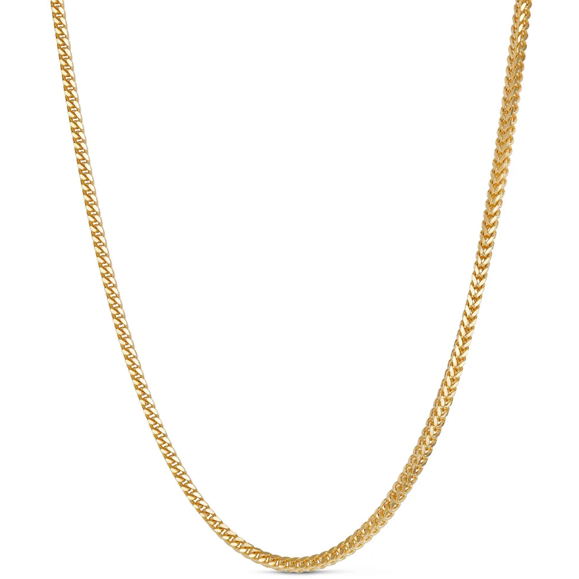 Toscano 24-Inch Franco Chain, 18K Yellow Gold