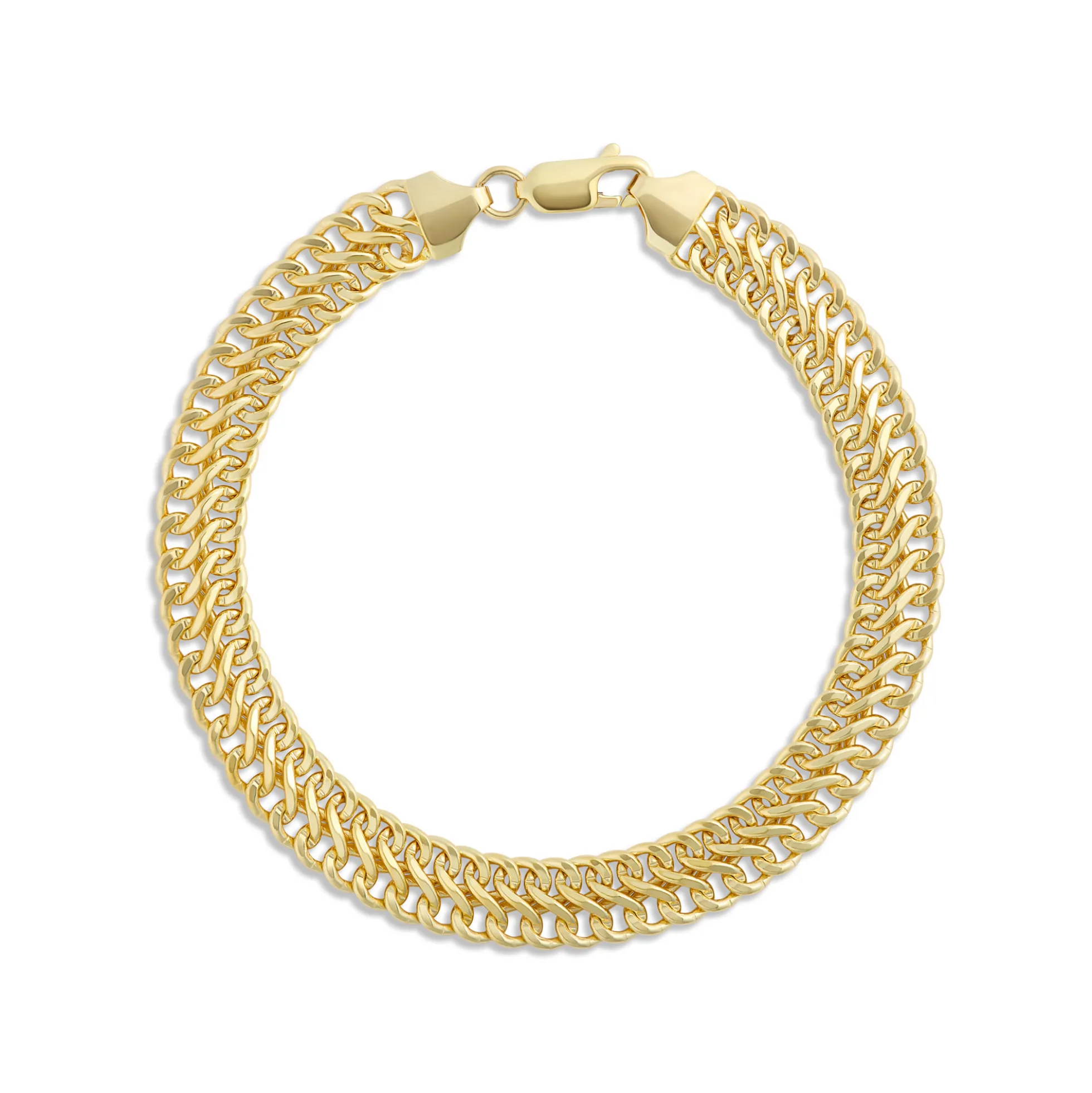 Toscano 7.5 Inch Link Bracelet, 14K Yellow Gold