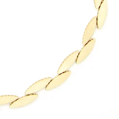 Toscano 18-Inch Marquise-Shaped Links Necklace, 14K Yellow Gold