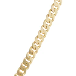 Toscano 24-Inch Mirror Curb Necklace, 14K Yellow Gold