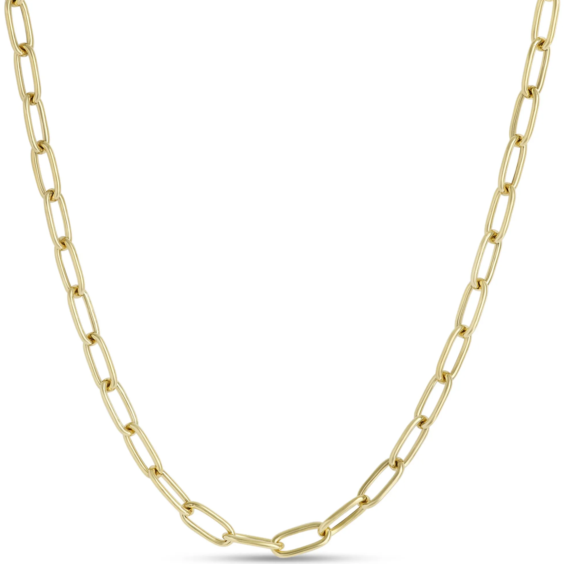 Toscano 18-Inch Oval Link Necklace, 14K Yellow Gold