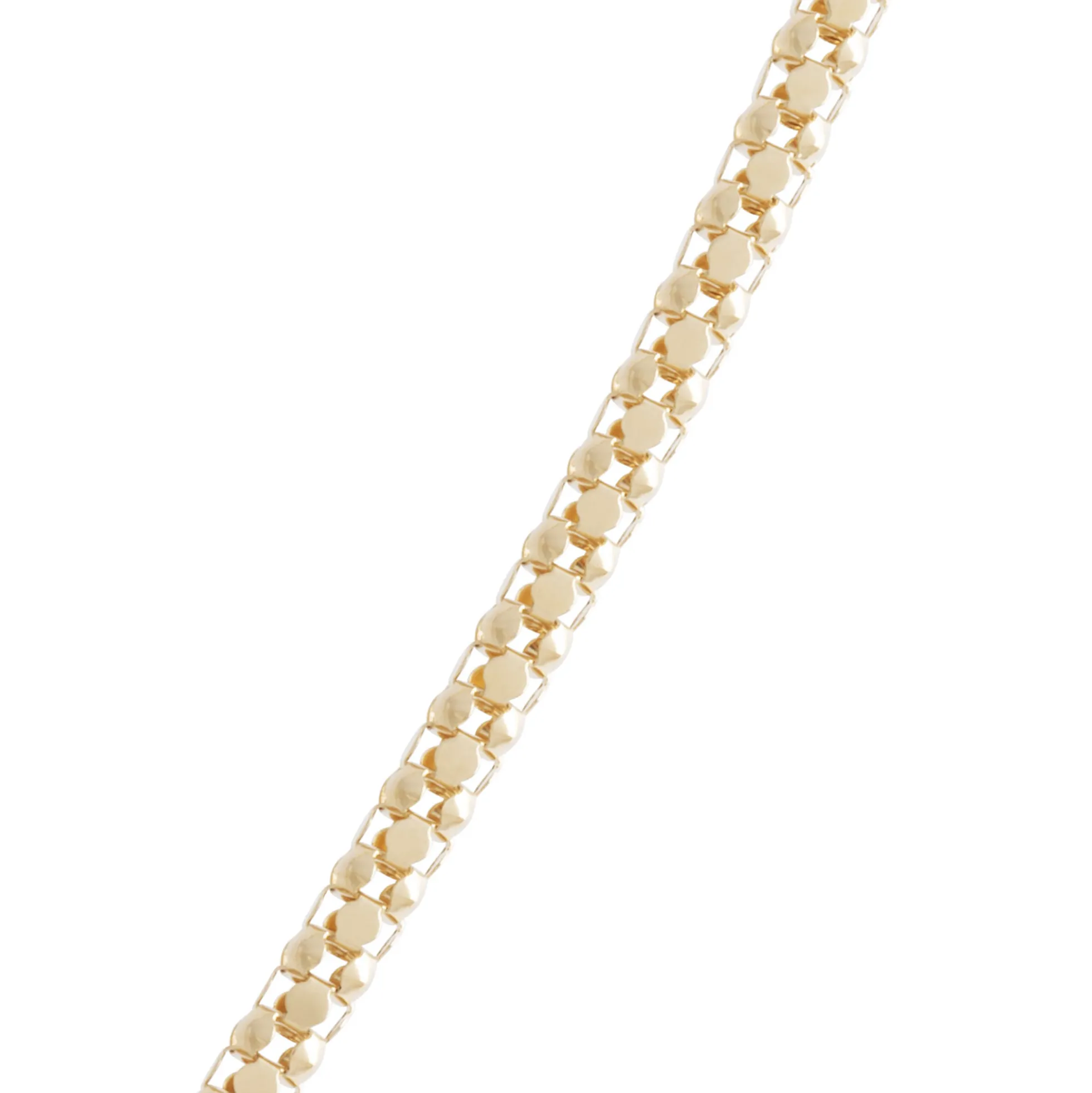 Toscano 18-Inch Popcorn Link Necklace, 14K Yellow Gold