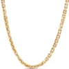Toscano 24-Inch Rhombus Chain with 6.3mm Links, 14K Yellow Gold