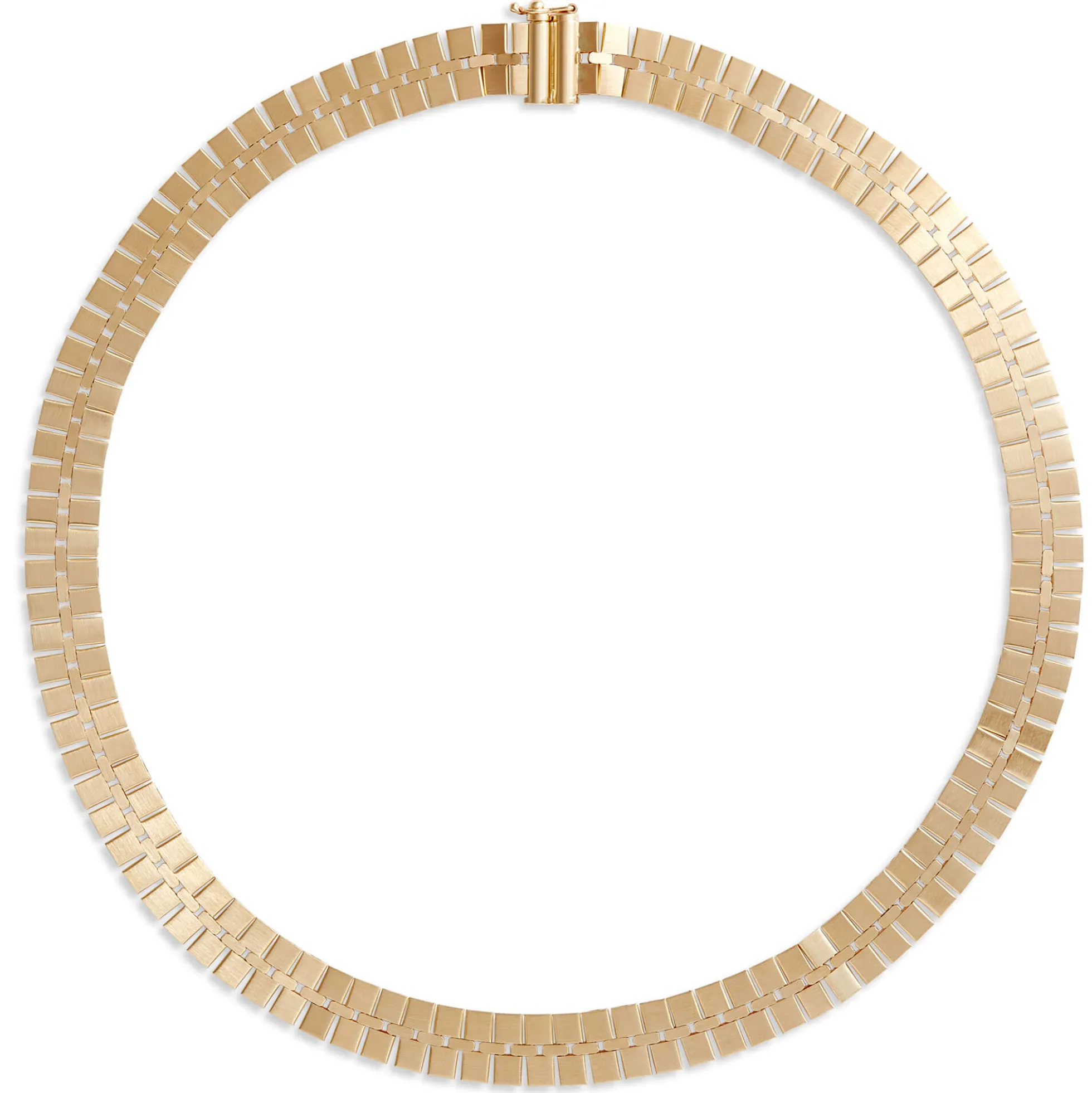 Toscano 18-Inch Sectioned Link Neck Chain, 14K Yellow Gold