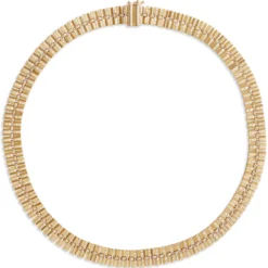 Toscano 18-Inch Sectioned Link Neck Chain, 14K Yellow Gold