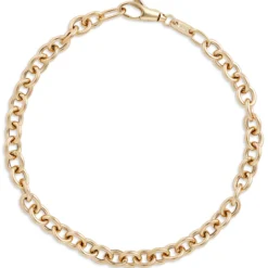 Toscano 7.5-Inch Small Oval Link Bracelet, 14K Yellow Gold