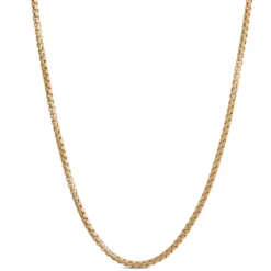 Toscano 24-Inch Venetian Box Link Necklace, 14K Yellow Gold